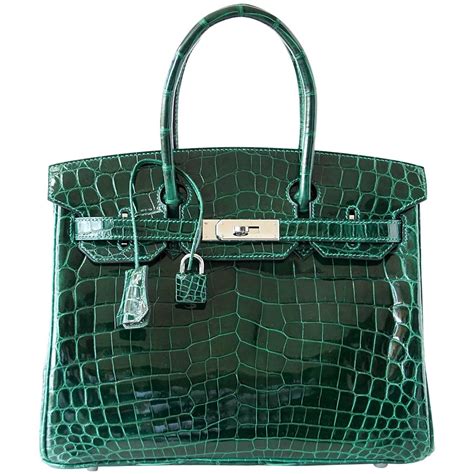 hermes crocodile birkin bag green|hermes crocodile birkin bag knockoff.